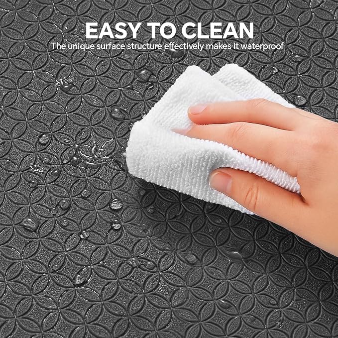 Stepwaver Extra Large Yoga Mat 6'x4'(1/3" & 1/4" Thick), Non-Slip, Ultra Durable, Wide Workout Mat, Wide Exercise Mats for Home Workouts, Yoga, Pilates, Stretching (Barefoot Exercise)