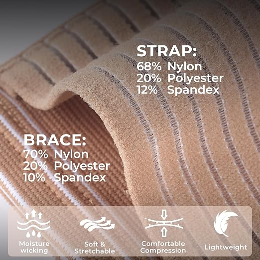 NeoTech Care Elbow Support Brace (Beige, Size L, 1 Unit)