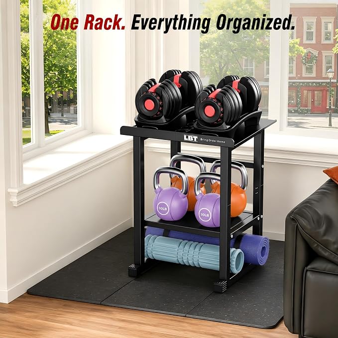 LBT Adjustable Dumbbell Stand, 600LB Rack for Home Gym, Rack Only