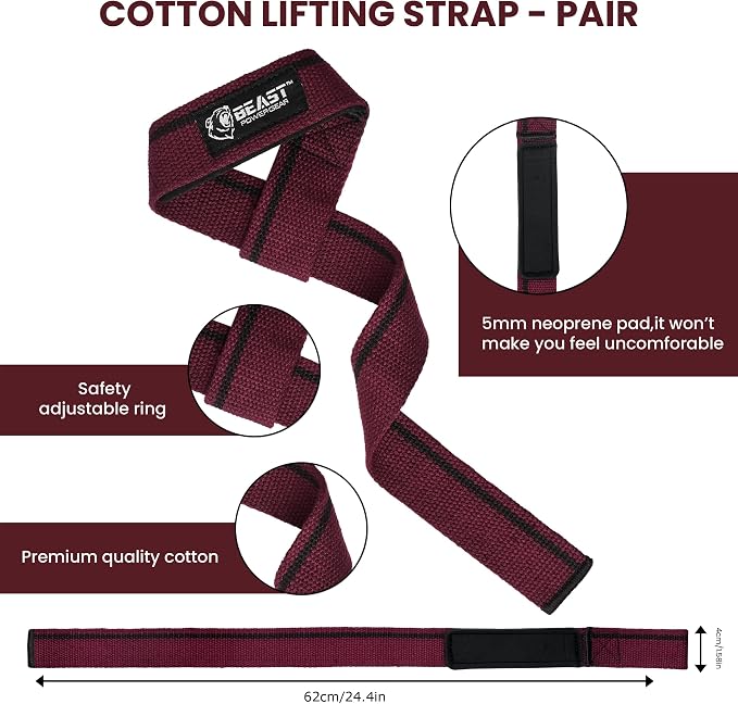 Improved Lifting Support & Stability - Gym Wrist Wraps for Weightlifting 14" Premium Quality Hand Wraps with Thumb Loop - Weight Lifting Wrist Wraps for Pain & Support
