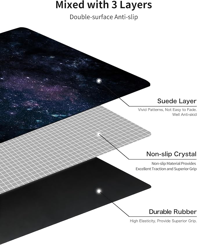 nuveti Printed Travel Yoga Mat 1/16 Inch Thick Non Slip Fitness Workout Mat | with Carrying Bag, Foldable Lightweight Suede & Natural Rubber Yoga Mat for Yoga Pilates and Fitness 72" L x 24" W x 1.5mm
