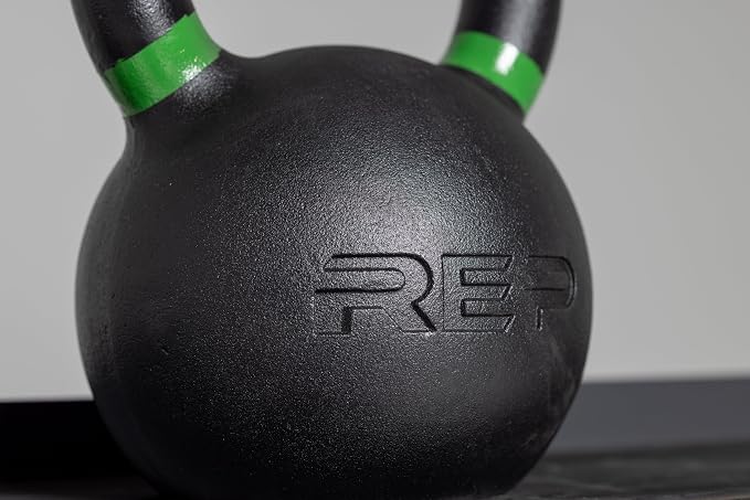 REP Fitness Single Kettlebells Weight Range, Cast Iron, Strength Training, Power Workout Equipment, Home Gym, Free Weights, Dumbbell Alternative, Exercise, Men, Women
