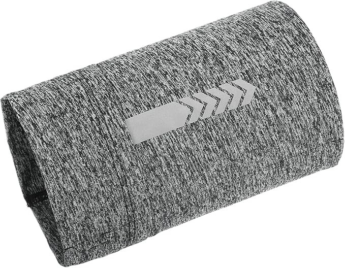 PATIKIL Sports Armband Sleeve, XL Size Universal Running Holder Arm Band Waterproof Phone Armband for All Phones Hiking Biking Walking Jogging Gym, Flax Grey