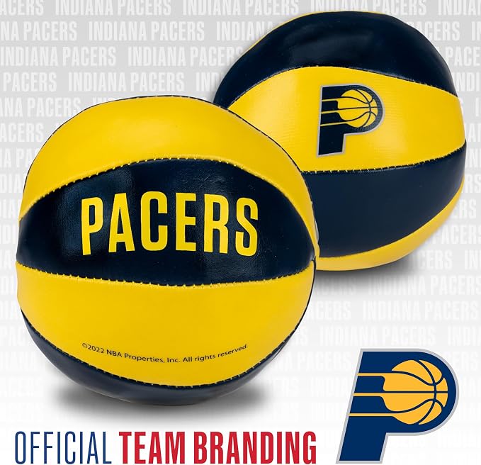 Franklin Sports NBA Toy Basketballs - 2 Pack of Kids Soft Mini Basketballs for Over The Door + Indoor Hoops - NBA Fan Shop
