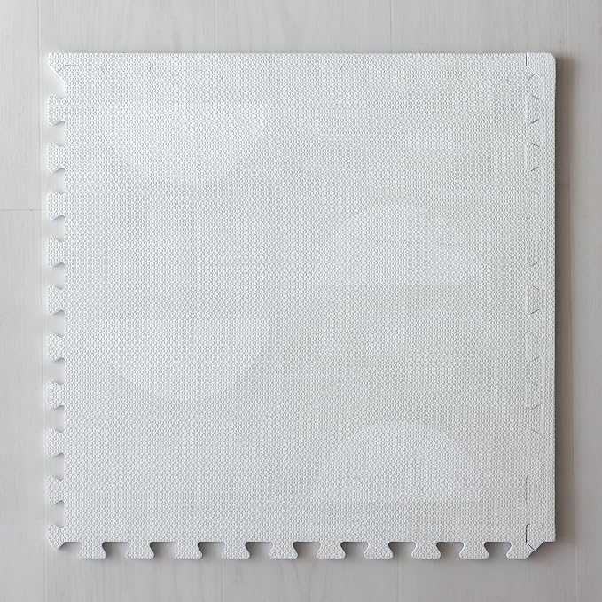 Little Landings Baby Play Mat for Floor - Aura Pearl (6x8ft) - Premium EVA Foam Play Mat for Babies & Toddlers (Ages 0-5+) Non-Toxic Playmat for Tummy Time, Crawling & Playroom - Stylish & Comfortable