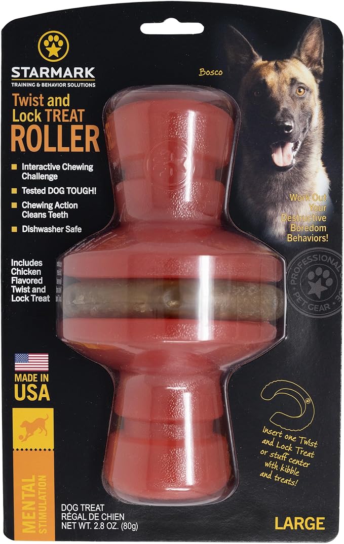 Twist and Lock Roller Interactive Dog Toy