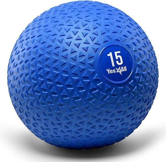 Yes4All Slam Balls, 10-40lb Weighted Ball Weight, Durable PVC Sand Filled Workout Dynamic Slam Ball for Core Strengthen