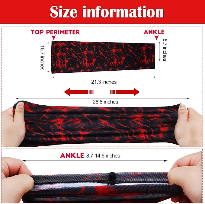 Tatuo Leg Sleeves Compression Long Knee Sleeve UV Protect for Men Women Sport Basketball Football