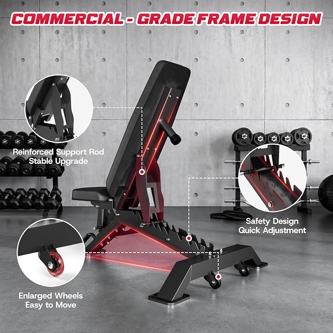 JELENS M21 Smith Machine, Multi-Function Power Cage with Dual Pulley Cable Crossover System, 2000LBS All-in-One Squat Rack with Smith Bar and Attachments for Home Gym