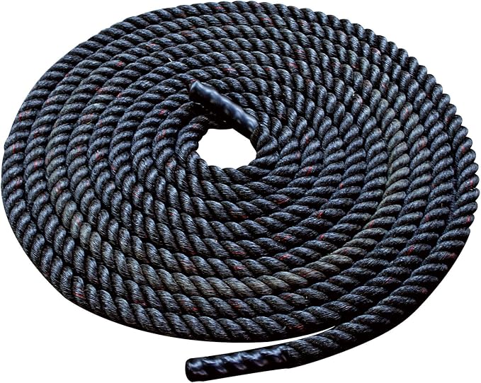 Body-Solid Fitness Training Battle Rope - Heavy Weighted Training Ropes for Home Gym, Ideal for Working Out and Strength Training - Exercise Rope for Adults