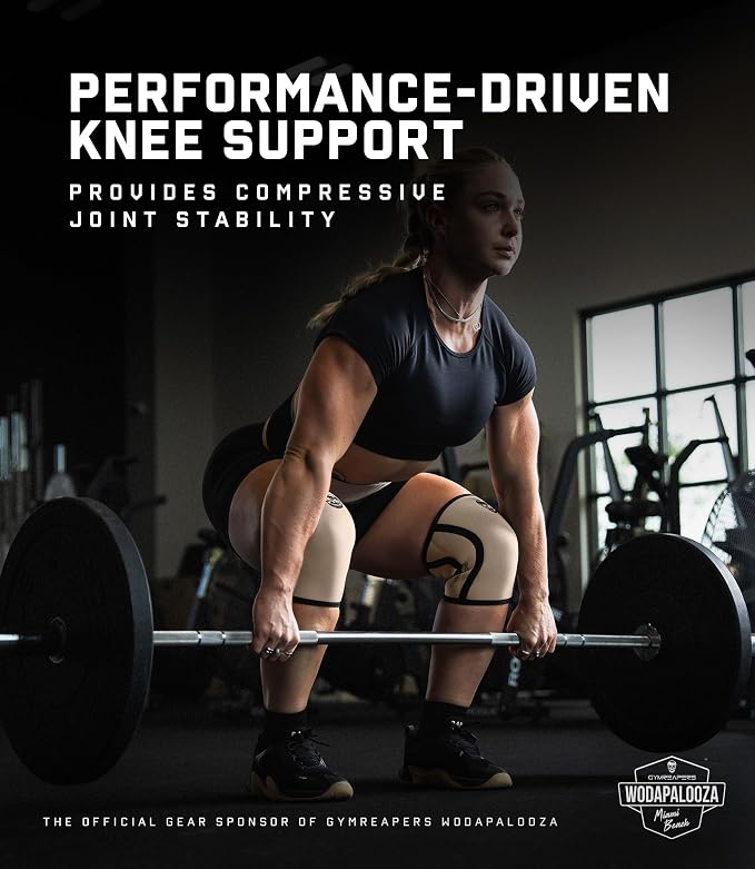 Gymreapers 5MM Knee Sleeves for Weightlifting, Squats, Powerlifting, and Functional Training – Compression Knee Support for Men & Women – Joint Protection & Recovery – Pair