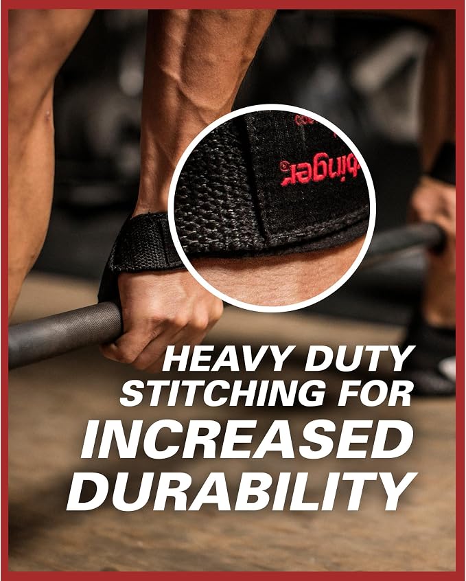 Harbinger Padded Cotton Lifting Straps with NeoTek Cushioned Wrist, 21.5 Inch Length, 1.5 Inch Width, Pair, Weightlifting Wrist Straps for Deadlifts and Strength Training