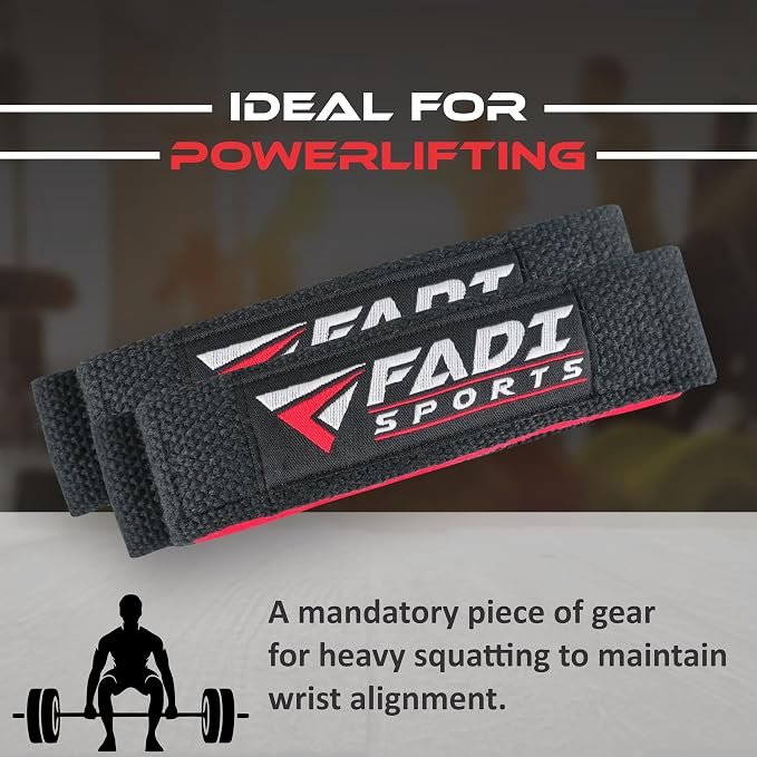 Lifting Wrist Straps for Weightlifting, Bodybuilding, Powerlifting & Deadlifts – 24 Inch Cotton Straps with Padded Neoprene for Strength Training & Grip Support