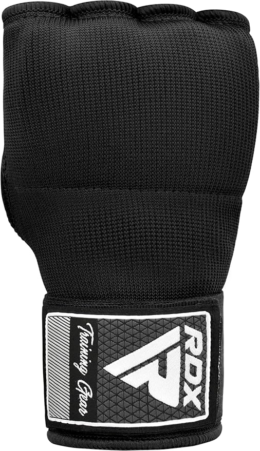 RDX Gel Boxing Hand Wraps Inner Gloves Men Women, Quick 100cm Long Wrist Straps, Elasticated Padded Fist Under Mitts Protection, Muay Thai MMA Kickboxing Martial Arts