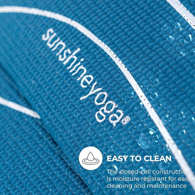 Ascend 6mm Thick Yoga Mat, 72x24in | Premium Non Slip Exercise Mat for Pilates, Workout, Stretching, Fitness, Training - Gym Mat for Home and Studio