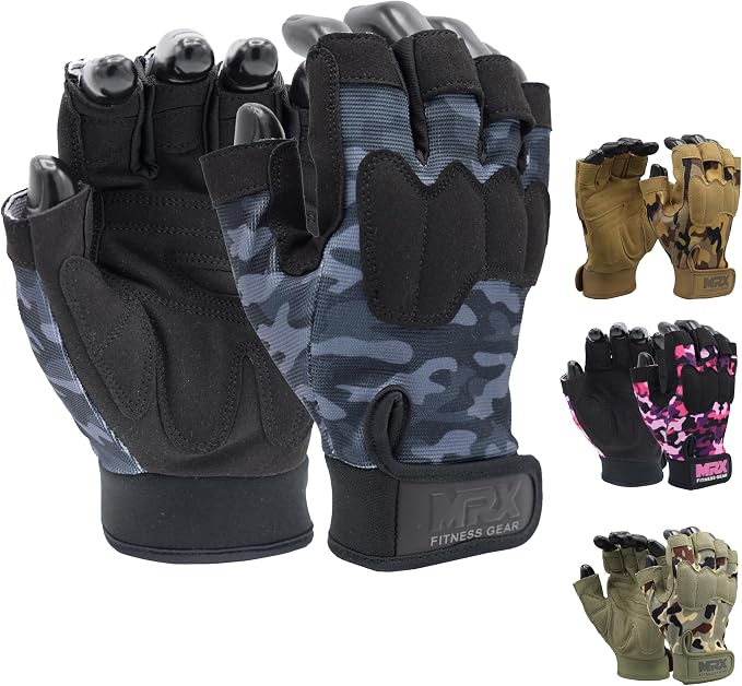 MRX Workout Gloves for Men and Women – Breathable, Snug-Fit Exercise Gloves for Weight Lifting, Cycling, Gym Training & Outdoor Activities
