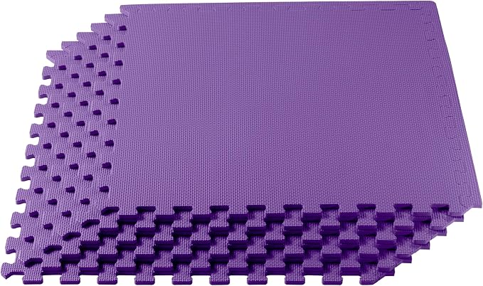 We Sell Mats 1/2-inch Multi-Purpose, Purple, 48 Sq Ft (12 Tiles)