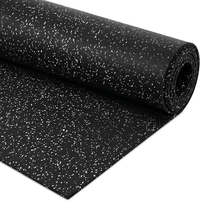 Flooring Inc's 1/4" Thick Tough Rubber Flooring Roll | Flexible Recycled Rubber Floor Mats for Home Gym | Heavy Duty Rubber Mat for Home Gyms, Sheds, Horse Stall Mat or Trailer
