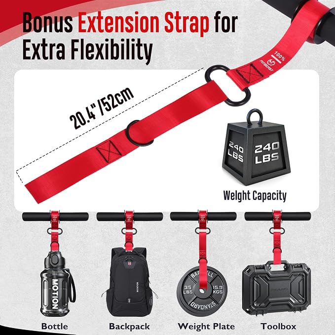 FitBeast Forearm Strengthener & Forearm Exerciser, Wrist Roller | Forearm strength trainer with thick handle and adjustable strap. Ideal for grip strength, muscle building and rehabilitation.
