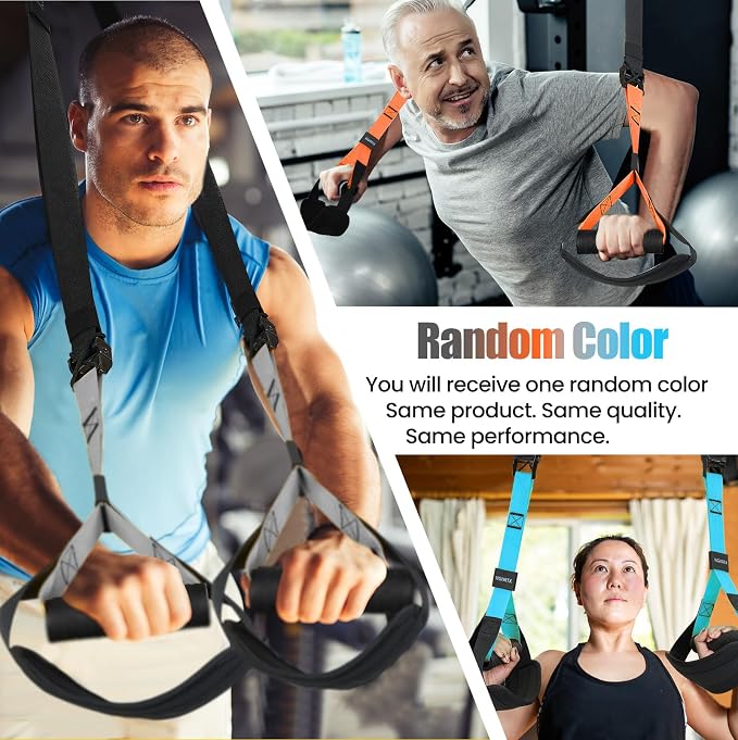 Home Resistance Training Kit with Straps & Bands – Adjustable Full-Body Workout System for Home Gym, Yoga, Pilates, Travel | Compact Design