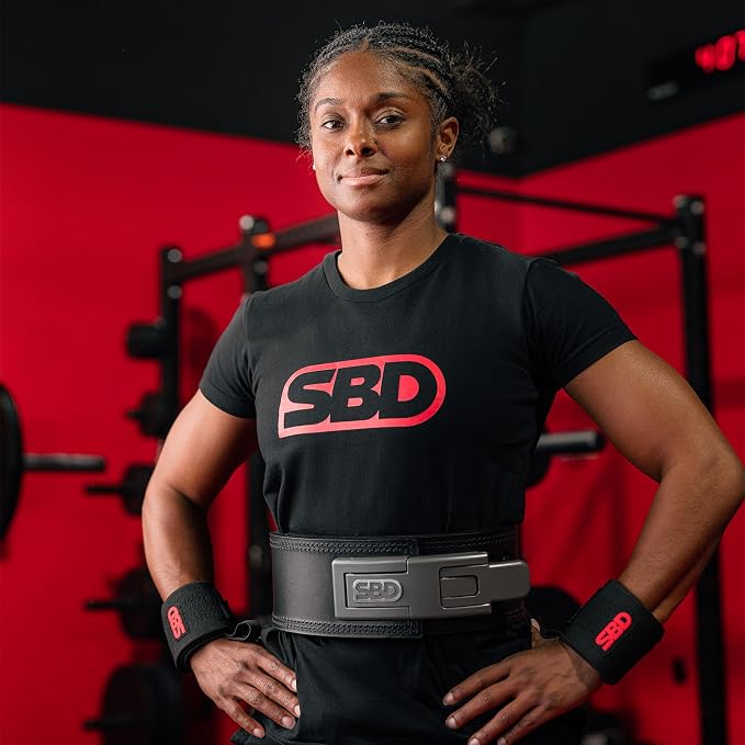 SBD 10mm Powerlifting & Weight Lifting Belt – British Manufactured Gym Belt for Squats, Deadlifts & Strength Training Lever Weight Lifting Belt