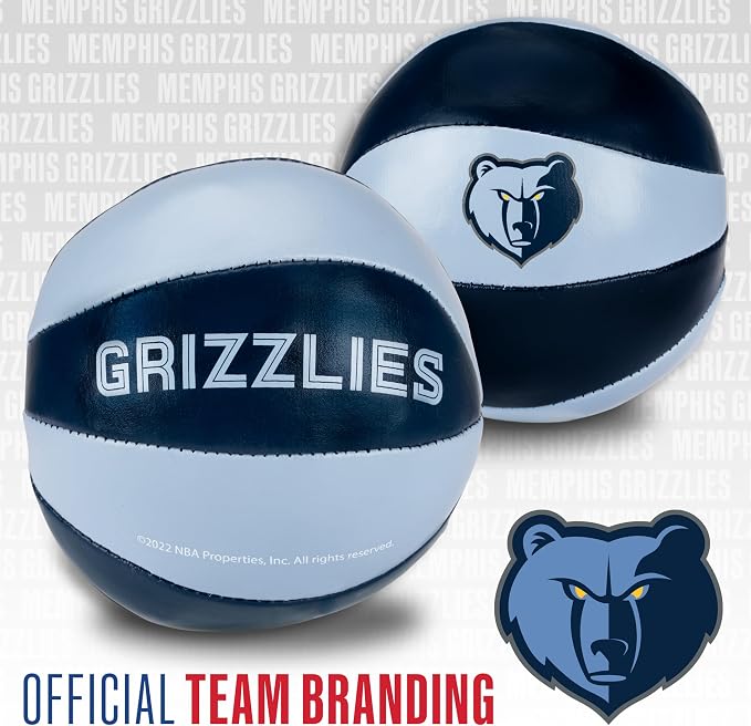 Franklin Sports NBA Toy Basketballs - 2 Pack of Kids Soft Mini Basketballs for Over The Door + Indoor Hoops - NBA Fan Shop