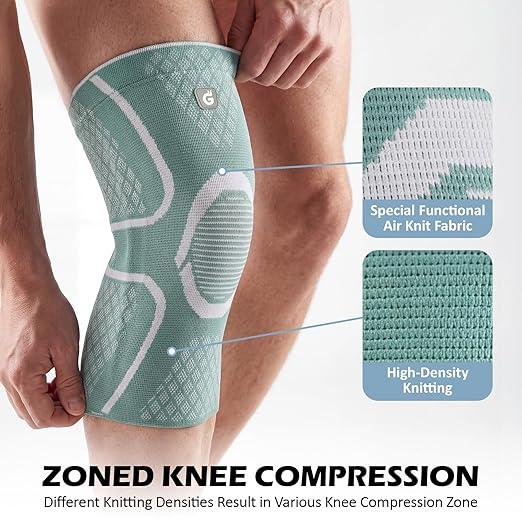 GOOGAH Knee Brace for Women Men - Knee Compression Sleeve for Knee Pain Relief, Arthritis, Meniscus Tear, ACL & MCL Support (2 Pack)