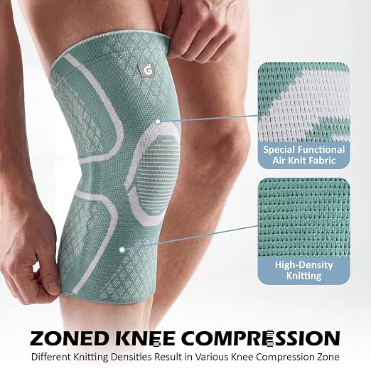 GOOGAH Knee Brace for Women Men - Knee Compression Sleeve for Knee Pain Relief, Arthritis, Meniscus Tear, ACL & MCL Support (2 Pack)