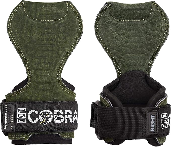 Cobra Grips Weight Lifting Gloves with Adjustable Neoprene Padded Wrist Wraps - Heavy Duty Alternative to Power Lifting Hooks for Deadlifts