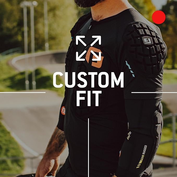 G-Form Pro-Rugged 2 MTB Elbow Guards - Breathable Compression Elbow Sleeves - Elbow Guards for Mountain Biking, Cycling & More - Protective Elbow Pads for Athletes