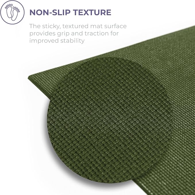 Voyage 5mm Studio Yoga Mats, 6 Pack, 72x24in | Extra Long, Anti-Tear Exercise Mats for Workout, Stretching, Fitness - Non Slip Gym Mats for Home, Schools and Studios