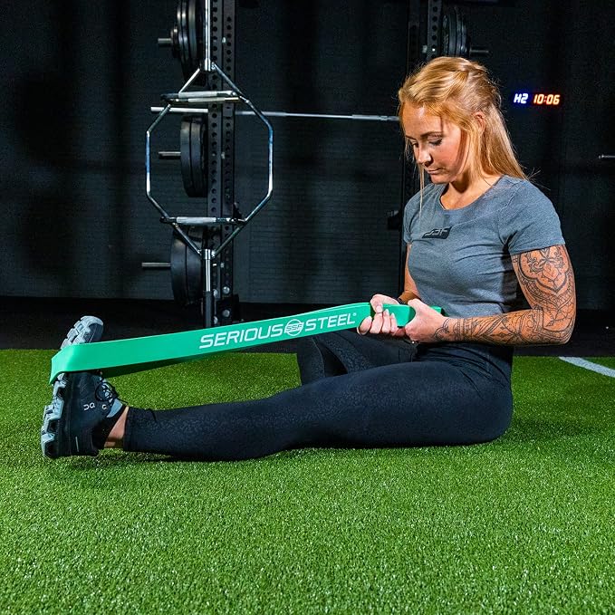 Serious Steel Fitness 32" Resistance Training Bands (Portable Exercise Band System Training Bands- Great for Individuals Under 5'10")
