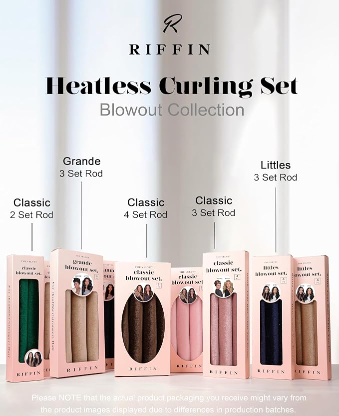 Littles Heatless Curls Overnight Rods Velvet Hair Curler to Sleep in No Heat Heatless Curling Iron Foam Sponge Flexi Rods Hair Rollers for Long Short Hair Care Styling Tools