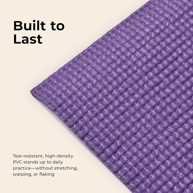 Sunny Health & Fitness Exercise Yoga Mats - Non-Slip Support for Home & Gym