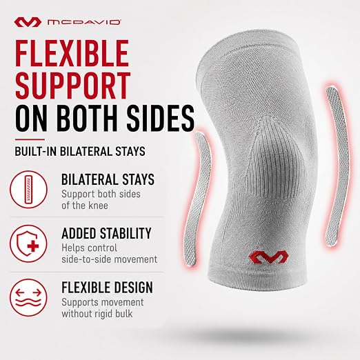 McDavid Infused Therapy Rayon Knit Knee Sleeve With Stays L