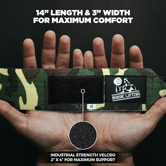 Wrist Wraps + Lifting Straps Bundle (2 Pairs) for Weightlifting, Cross Training, Workout, Gym, Powerlifting, Bodybuilding - Support for Men/Women, Avoid Injury During Weight Lifting