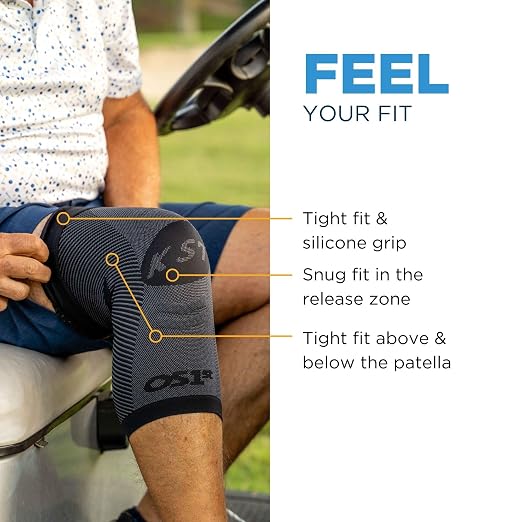 OrthoSleeve Compression Knee Brace, Knee Sleeve for ACL, MCL, Injury Recovery, Meniscus Tear, Pain, Aching Knees, Patellar Tendonitis & Arthritis Pain