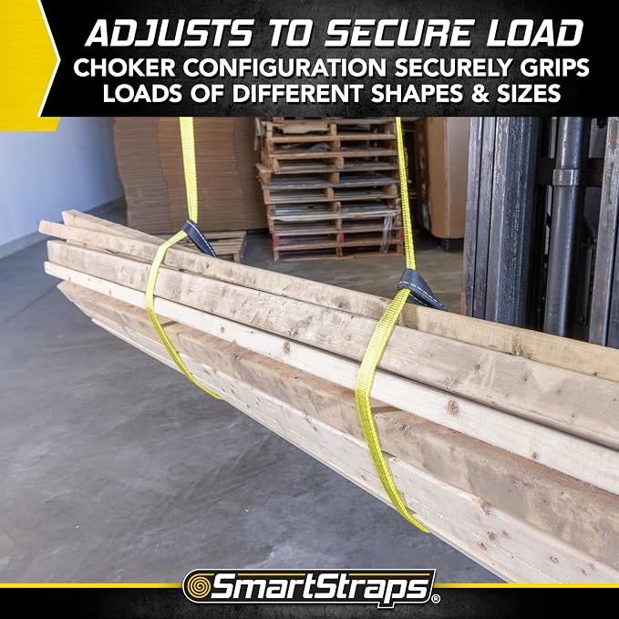 SMARTSTRAPS - 842 SmartStraps Webbing Sling - 1x6 Nylon Webbing Sling 1 Ply 1,600 lbs