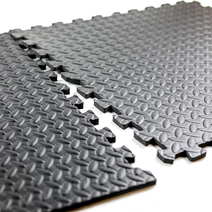 CAP Puzzle Exercise Mats | 1/2” Thick EVA Interlocking Foam Tiles for Home Gym Flooring | Multiple Options