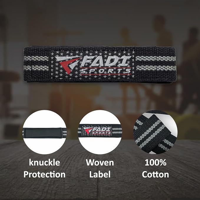 Lifting Wrist Straps for Weightlifting, Bodybuilding, Powerlifting & Deadlifts – 24 Inch Cotton Straps with Padded Neoprene for Strength Training & Grip Support