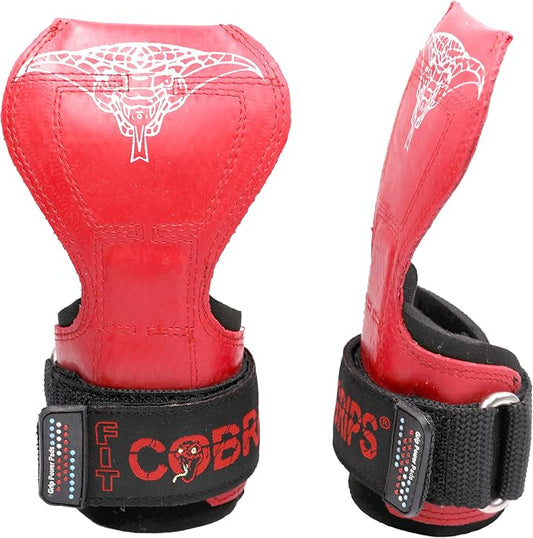 Cobra Grips Weight Lifting Gloves with Adjustable Neoprene Padded Wrist Wraps - Heavy Duty Alternative to Power Lifting Hooks for Deadlifts