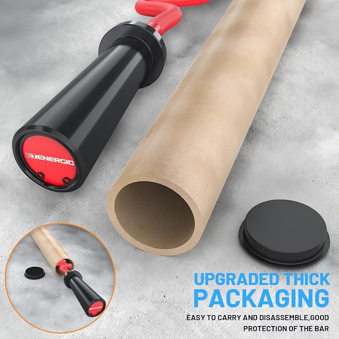 47” Solid Steel Olympic Curl Bars, 500LB | EZ and Super EZ curl bars with knurled grips, rotating sleeves, solid steel build, and 2-inch Olympic plate compatibility