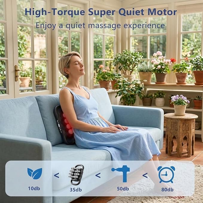 16-Head Massage Gun Deep Tissue for Pain Relief Gym Home Use | 9 Speeds & 9 Models Electric Percussion Muscle Massager Relaxation for Back, Neck, Shoulders, Legs, Feet