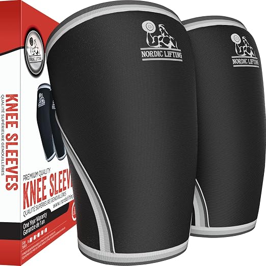 Nordic Lifting Neoprene Knee Sleeves for Weightlifting, Men, & Women, XXL | Built for weightlifting & powerlifting – 7mm neoprene compression that supports you through squats and strength training