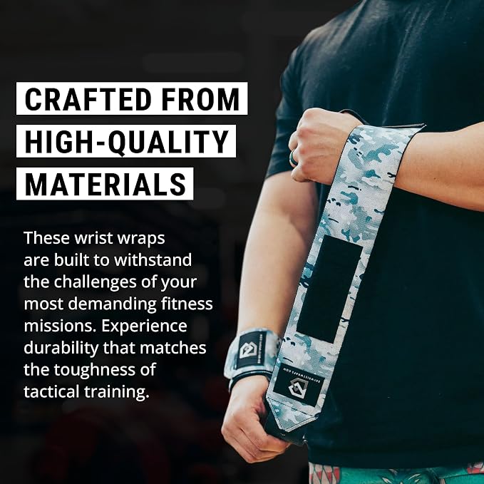 Weightlifting Workout Wrist Brace - Adjustable, One Size Fits All - Comfort Wrist Wraps for Weightlifting with Thumb Loop, Lifting Wrist Straps
