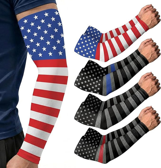 ARMORAY Arm Sleeves for Men and Women - UV Sun Protection Cooling Compression - Tattoo Cover Up Sleeve for Daily Wear & Work