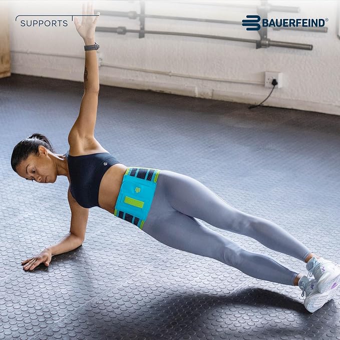 Bauerfeind Sports Back Support - Breathable Compression - Back Panel Features Anatomically Contoured Pad with Nubs for Massaging Effect - Air Knit Fabric Breathable, Durable, Washable