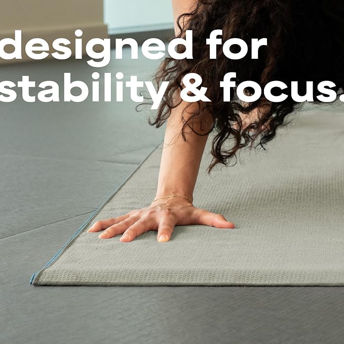 S&T INC. Aura Microfiber Yoga Mat Towel with Grip, 2 Pack, 24" x 72", Grey | Silicone Grip Backing, Soft and Absorbent, Quick-Dry for Gym, Pilates, and Hot Yoga, Compact for Gym Bag, Machine Washable