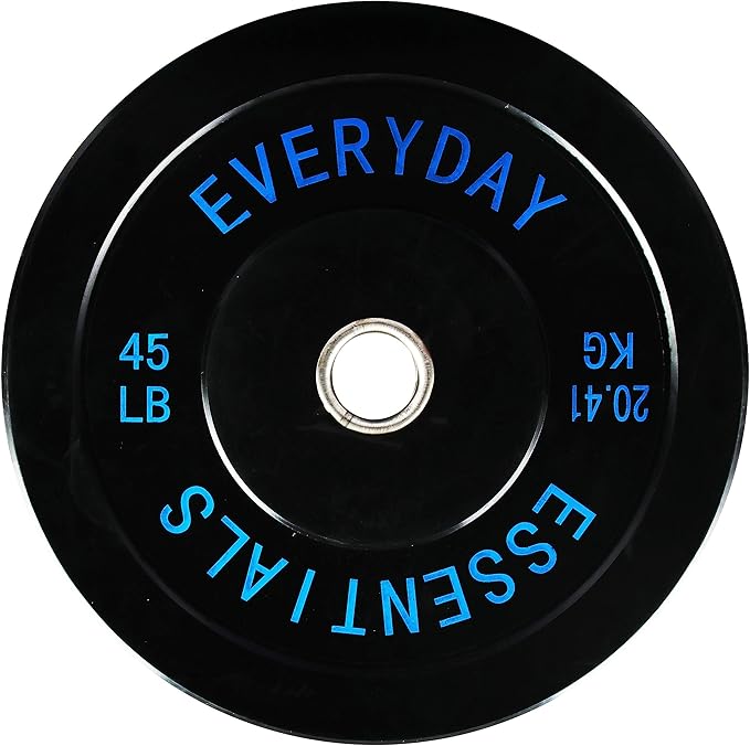 Fitvids 2-Inch Olympic Bumper Plates, Perfect Weight Plates for Weightlifting and Strength Training, Multiple Weights Available