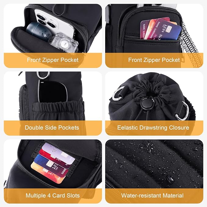 Water Bottle Bag 40 oz Crossbody Holder for Walking Hiking Insulated Carrier Purse with Adjustable Strap